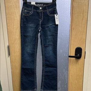 Wallflower Women's Dark Blue Boot Cut Jeans